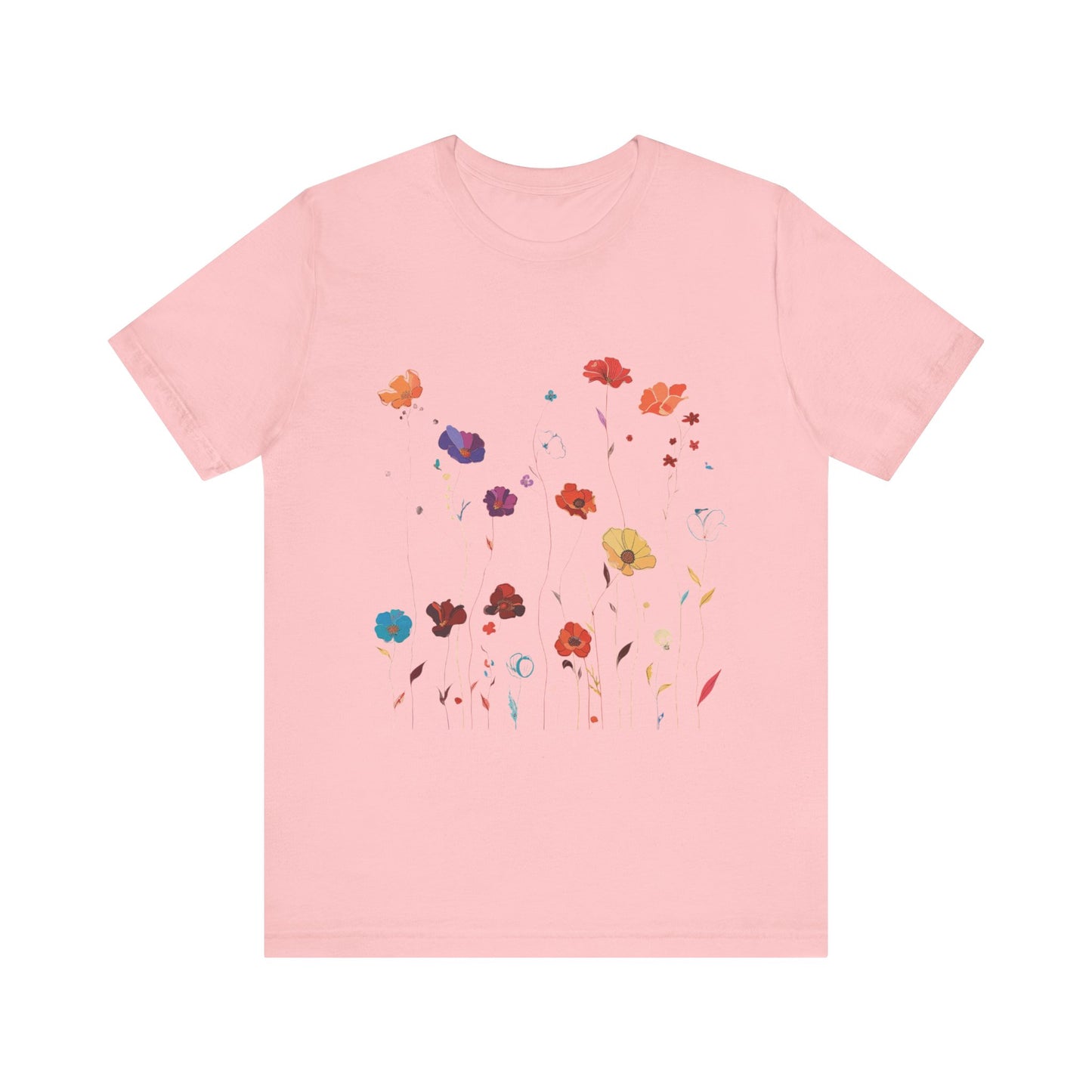 Floral Shirt with a Skull - Witchy Shirt