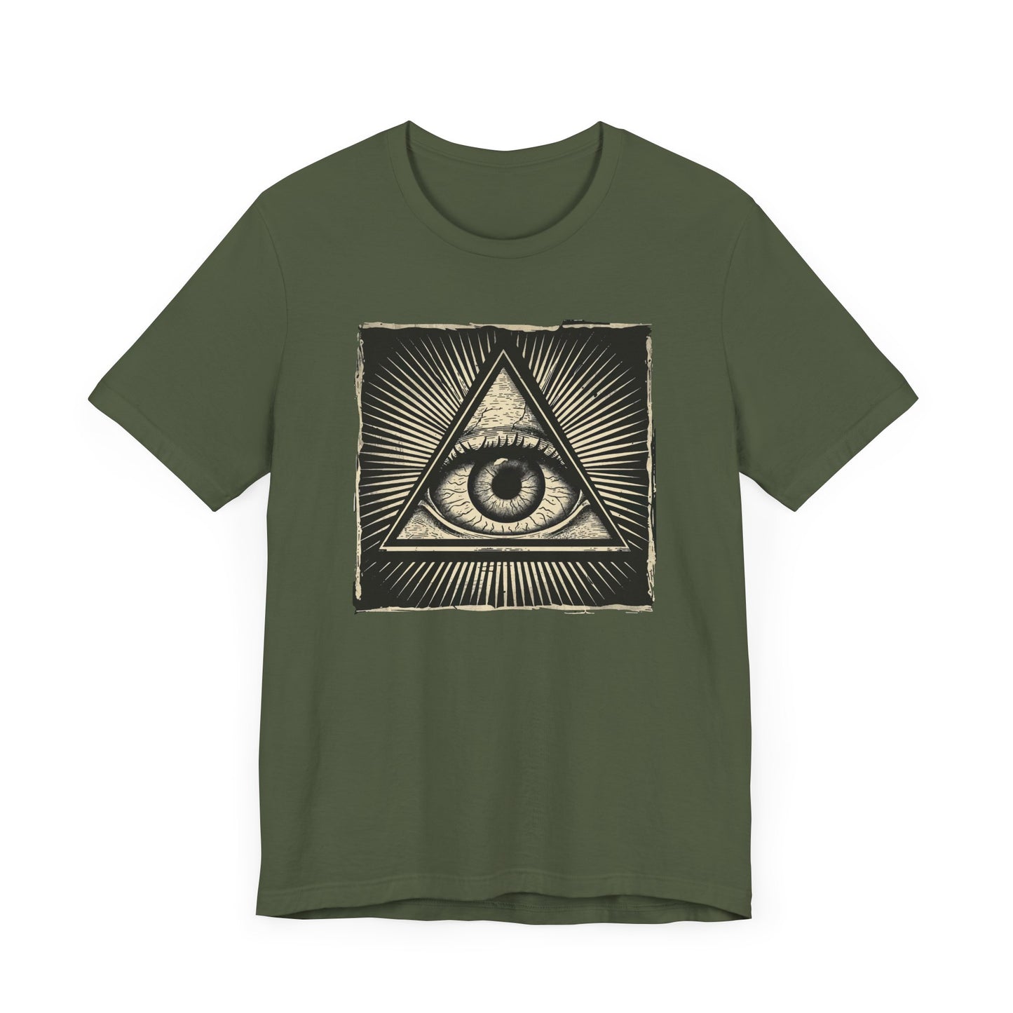 All-Seeing Eye Gothic Shirt – Mystical Lithograph Shirt