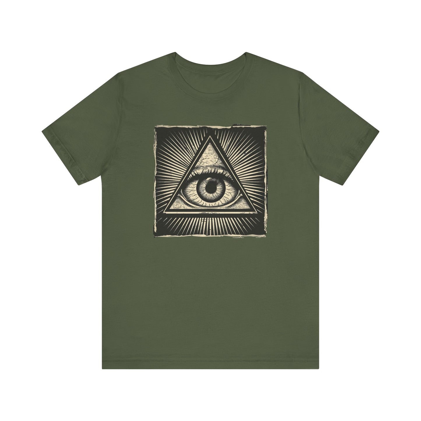 All-Seeing Eye Gothic Shirt – Mystical Lithograph Shirt