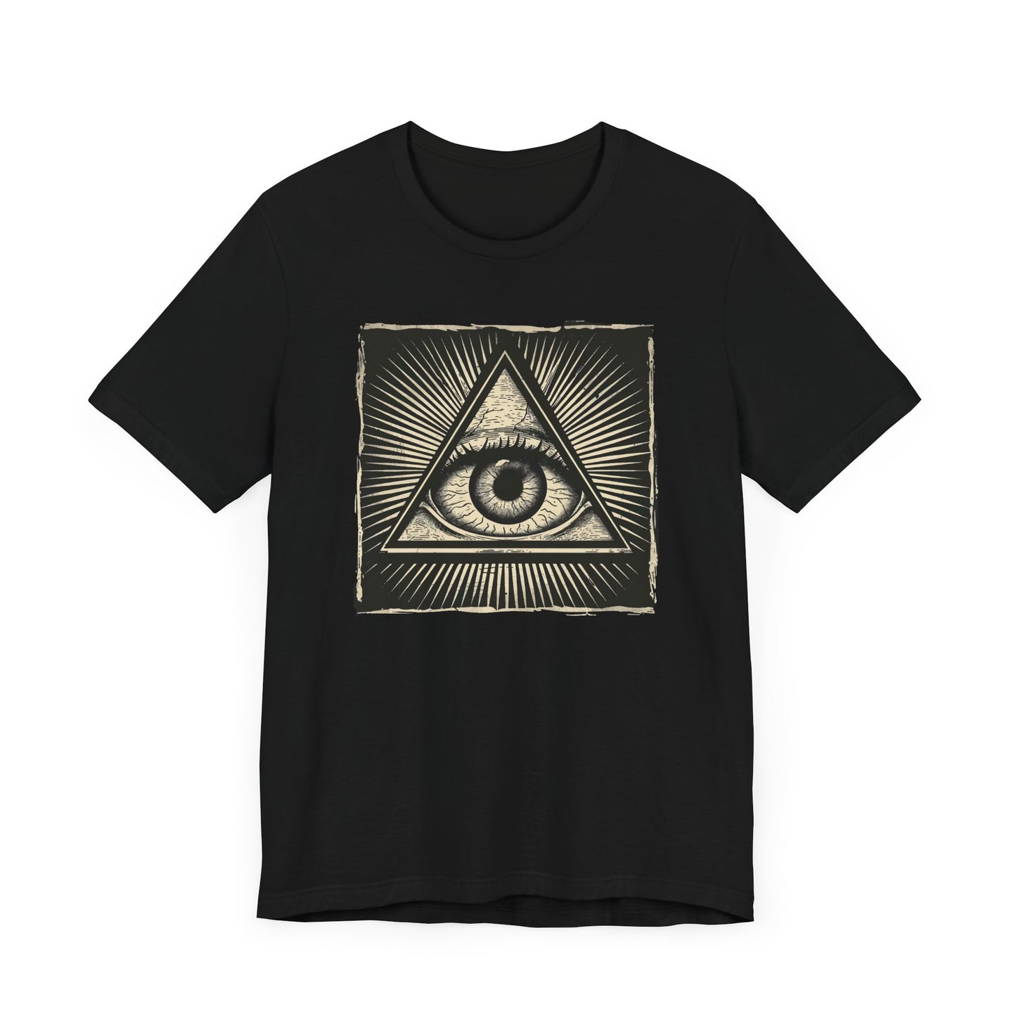 All-Seeing Eye Gothic Shirt – Mystical Lithograph Shirt