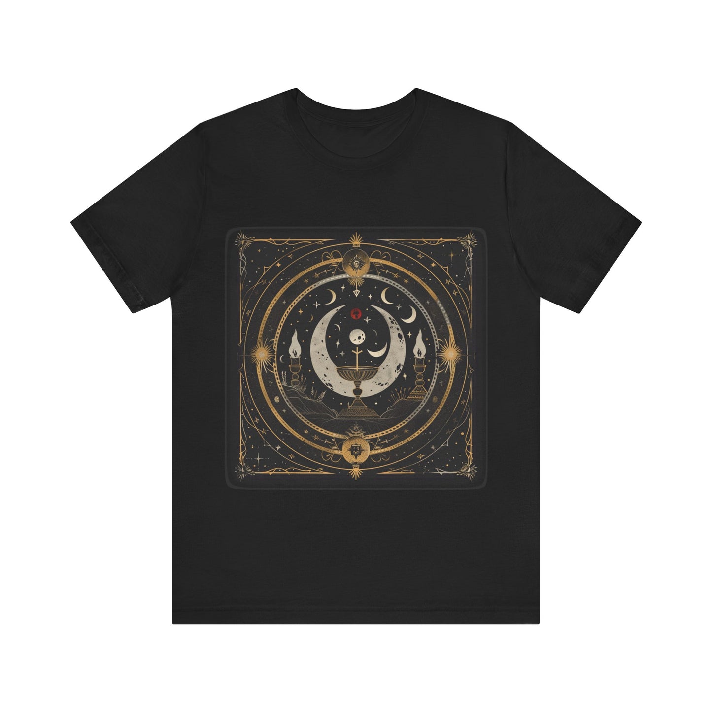 Witchy Shirt depicting a dark ritual, front view